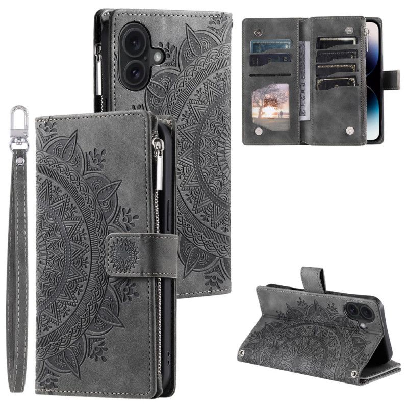 Flip Cover Til iPhone 16 Plus Mandala Pung