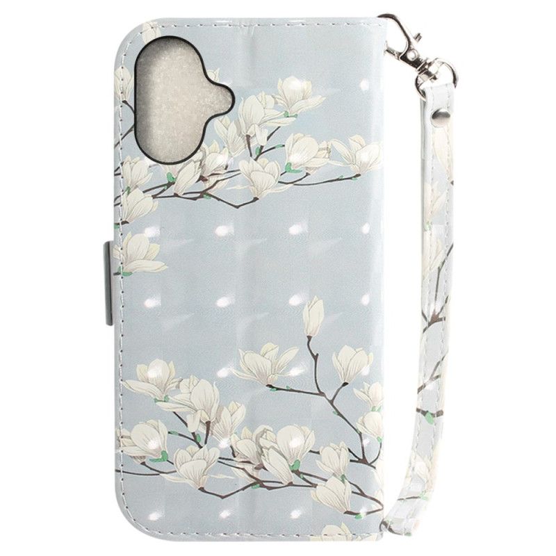 Læder Cover iPhone 16 Plus Remmagnolia