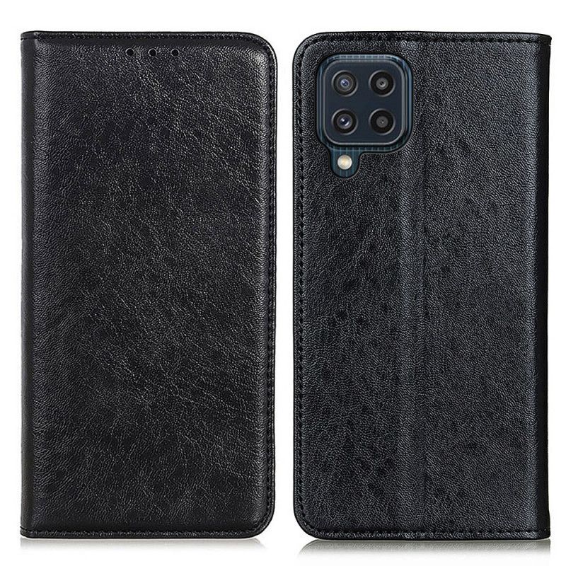 Cover Samsung Galaxy M32 Flip Cover Lædertekstur