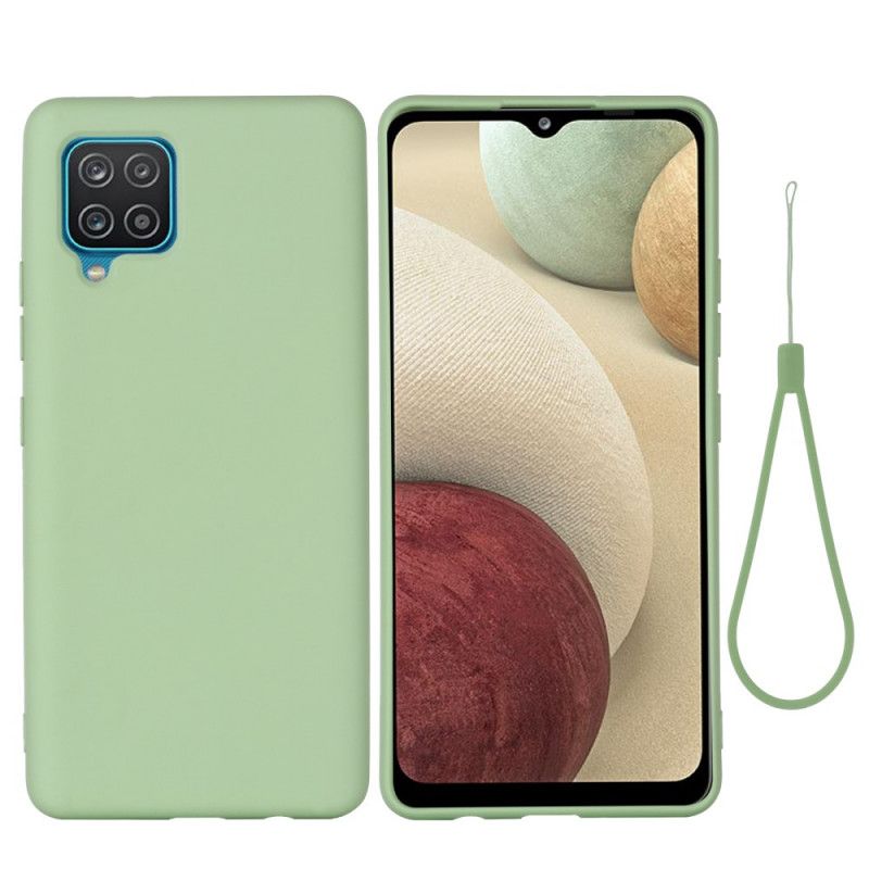 Cover Samsung Galaxy M32 Flydende Silikone Med Snor