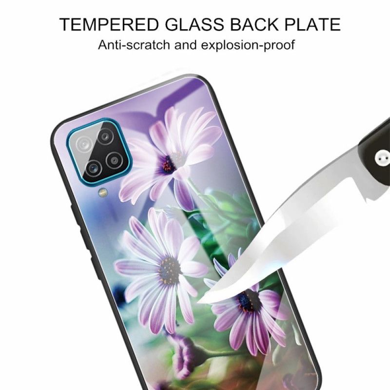 Cover Samsung Galaxy M32 Hærdet Glasblomster