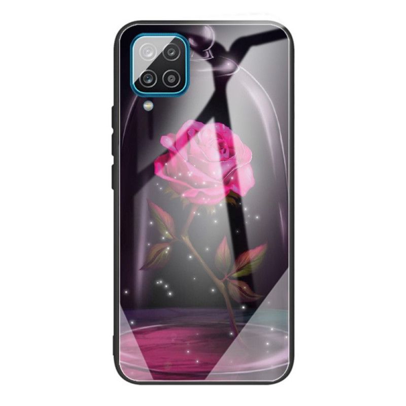 Cover Samsung Galaxy M32 Magisk Lyserødt Hærdet Glas