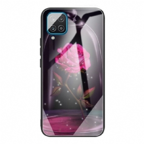 Cover Samsung Galaxy M32 Magisk Lyserødt Hærdet Glas