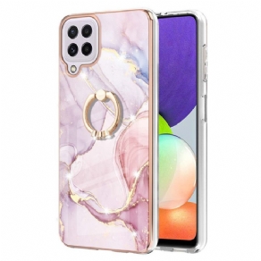 Cover Samsung Galaxy M32 Marmor Med Ringstøtte