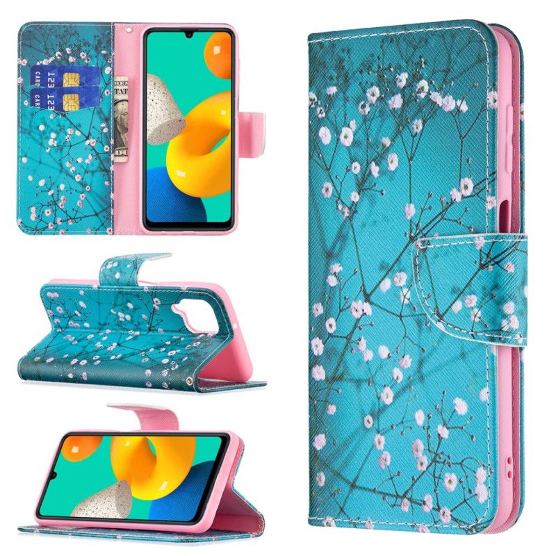 Flip Cover Samsung Galaxy M32 Blomstrende Træ