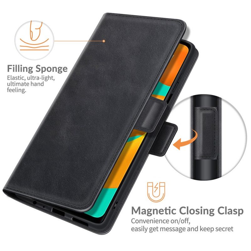 Flip Cover Samsung Galaxy M32 Design Lædereffekt