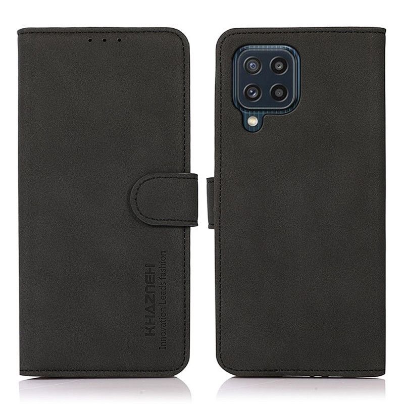 Flip Cover Samsung Galaxy M32 Lædereffekttekstur Khazneh