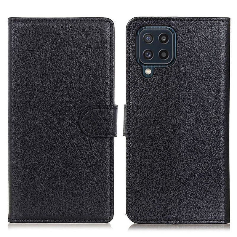 Flip Cover Samsung Galaxy M32 Lichi Tekstur