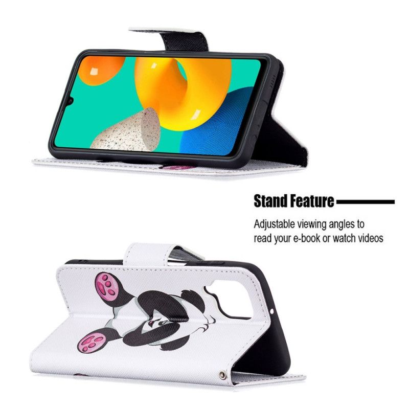 Flip Cover Samsung Galaxy M32 Panda Sjov