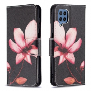 Flip Cover Samsung Galaxy M32 Pink Blomst