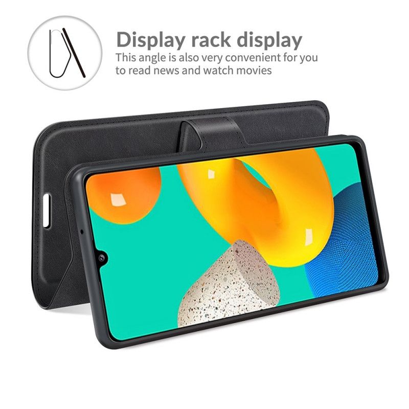 Flip Cover Samsung Galaxy M32 Slankt Kunstlæder