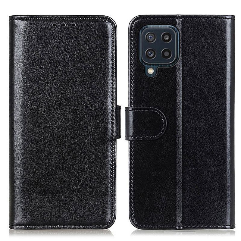 Læder Cover Samsung Galaxy M32 Iskold Finhed