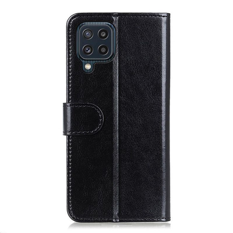 Læder Cover Samsung Galaxy M32 Iskold Finhed