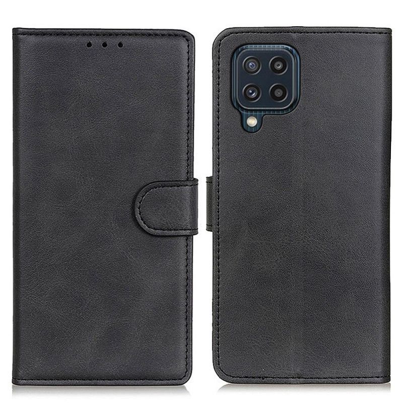 Læder Cover Samsung Galaxy M32 Mat Lædereffekt