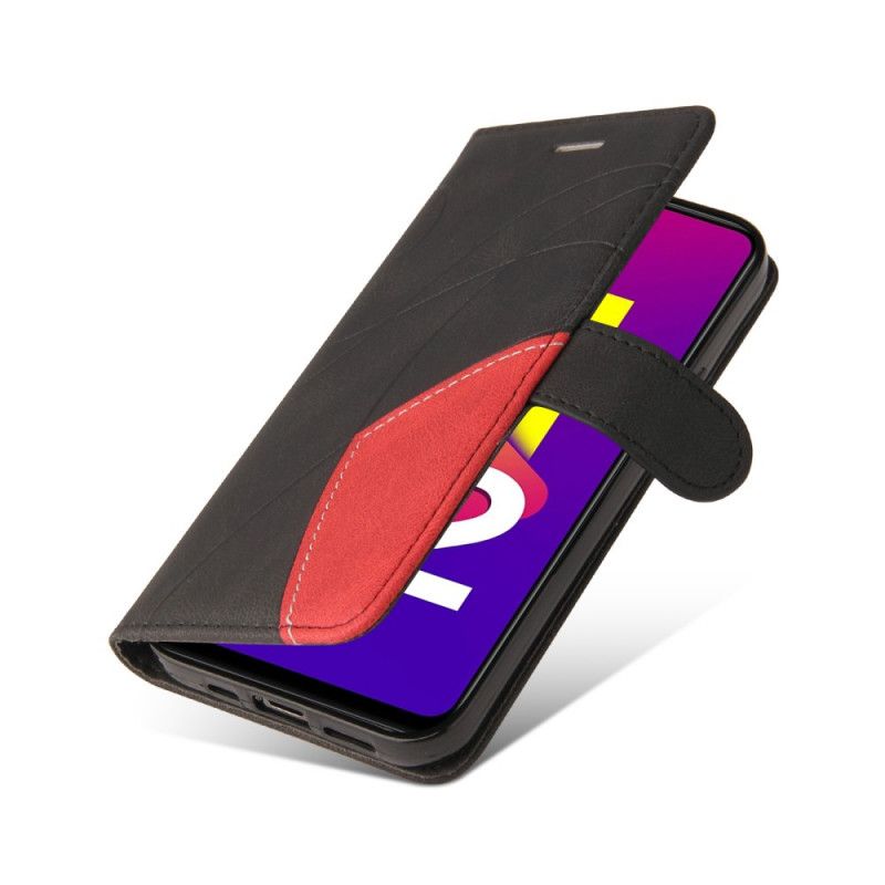 Læder Cover Samsung Galaxy M32 Tofarvet