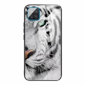 Mobilcover Samsung Galaxy M32 Tiger Hærdet Glas