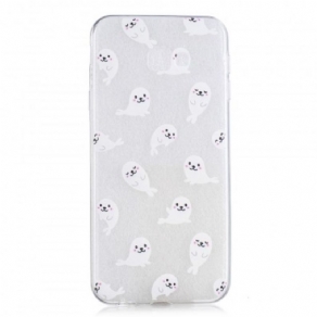 Cover Samsung Galaxy J4 Plus Sømløs Søløver Sjov