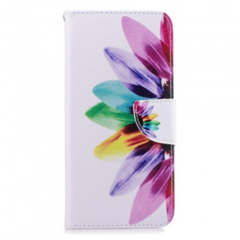 Flip Cover Samsung Galaxy J4 Plus Akvarelblomst