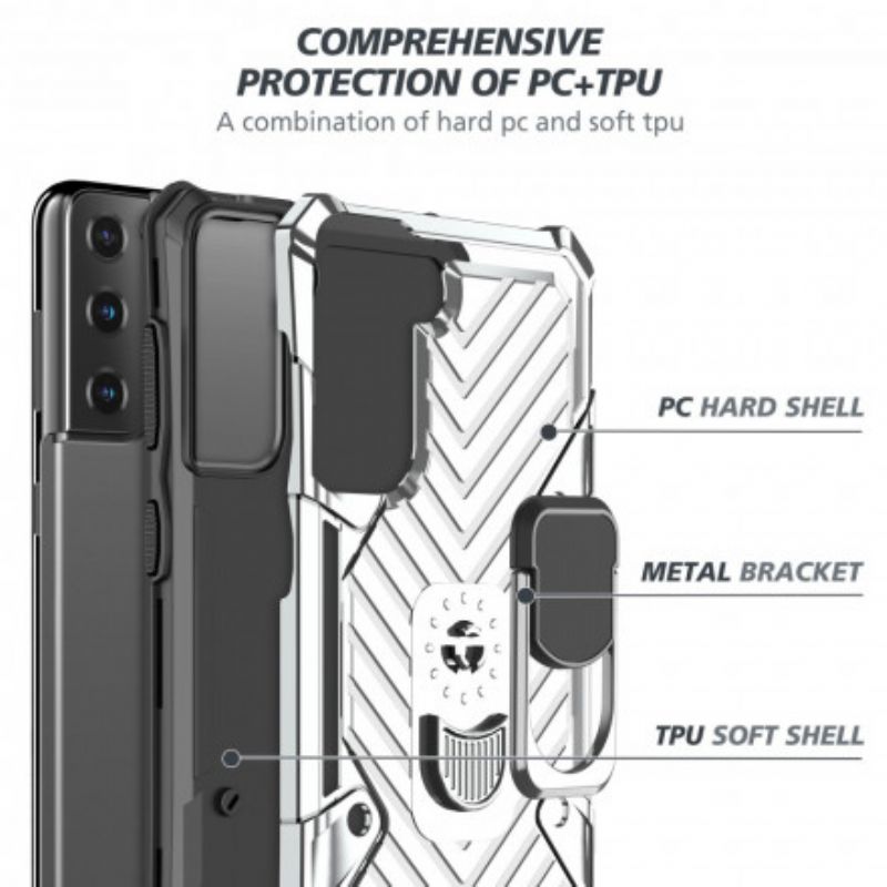 Cover Samsung Galaxy S21 Plus 5G Aftagelig Ringstøtte