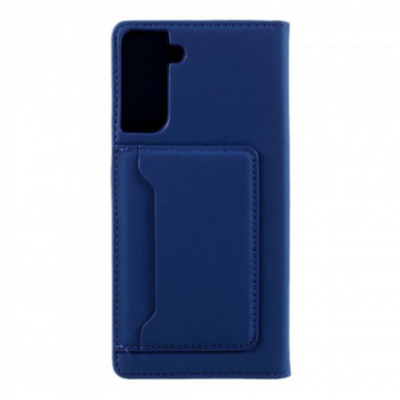 Cover Samsung Galaxy S21 Plus 5G Flip Cover Støttekortholder