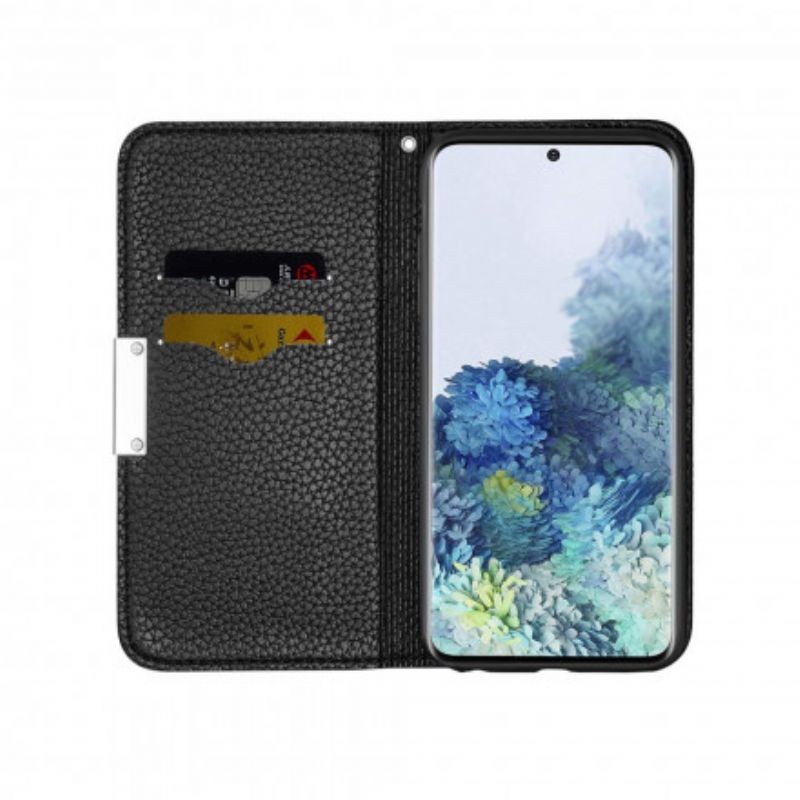 Cover Samsung Galaxy S21 Plus 5G Flip Cover Ultra Chic Litchi Imiteret Læder