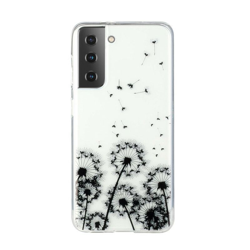 Cover Samsung Galaxy S21 Plus 5G Transparente Sorte Mælkebøtter