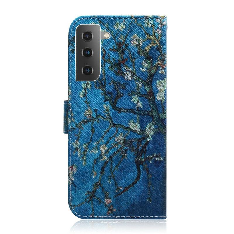 Flip Cover Samsung Galaxy S21 Plus 5G Blomstrende Trægren