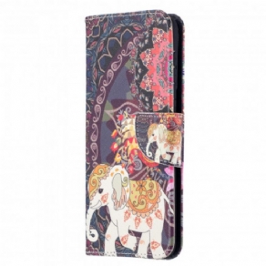 Flip Cover Samsung Galaxy S21 Plus 5G Etnisk Elefantmandala