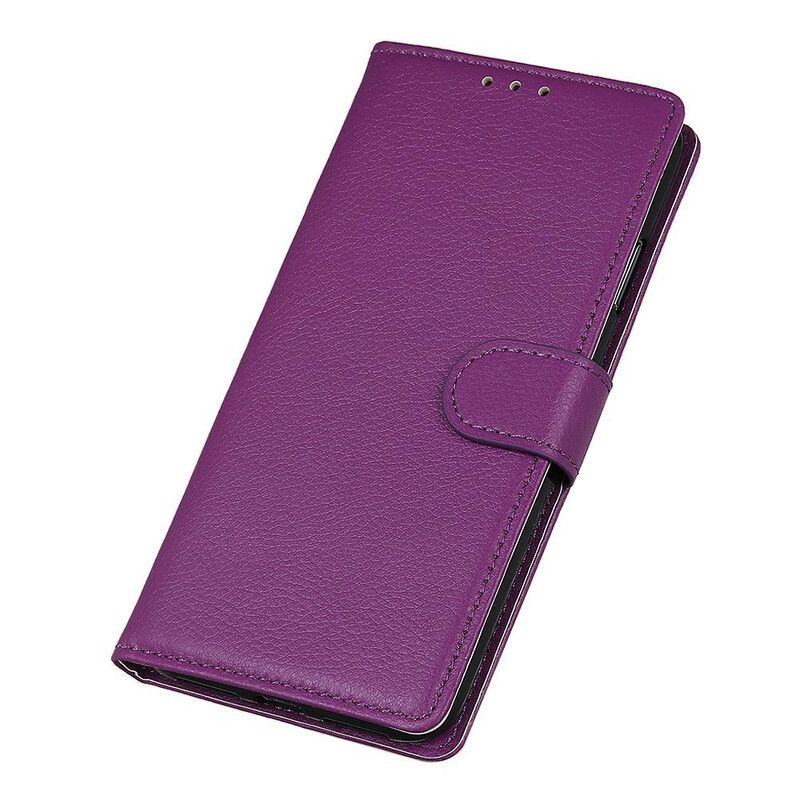 Flip Cover Samsung Galaxy S21 Plus 5G Lichi Tekstur