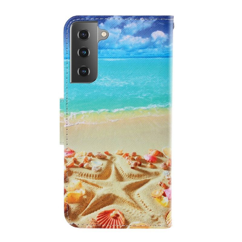 Flip Cover Samsung Galaxy S21 Plus 5G Med Snor Thong Beach