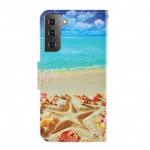 Flip Cover Samsung Galaxy S21 Plus 5G Med Snor Thong Beach