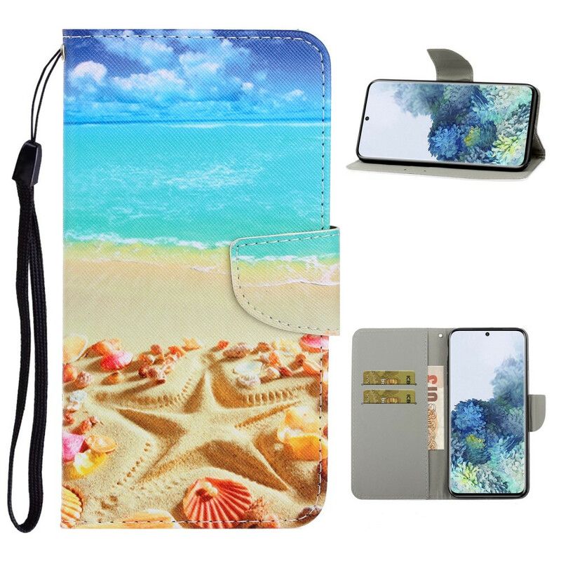 Flip Cover Samsung Galaxy S21 Plus 5G Med Snor Thong Beach