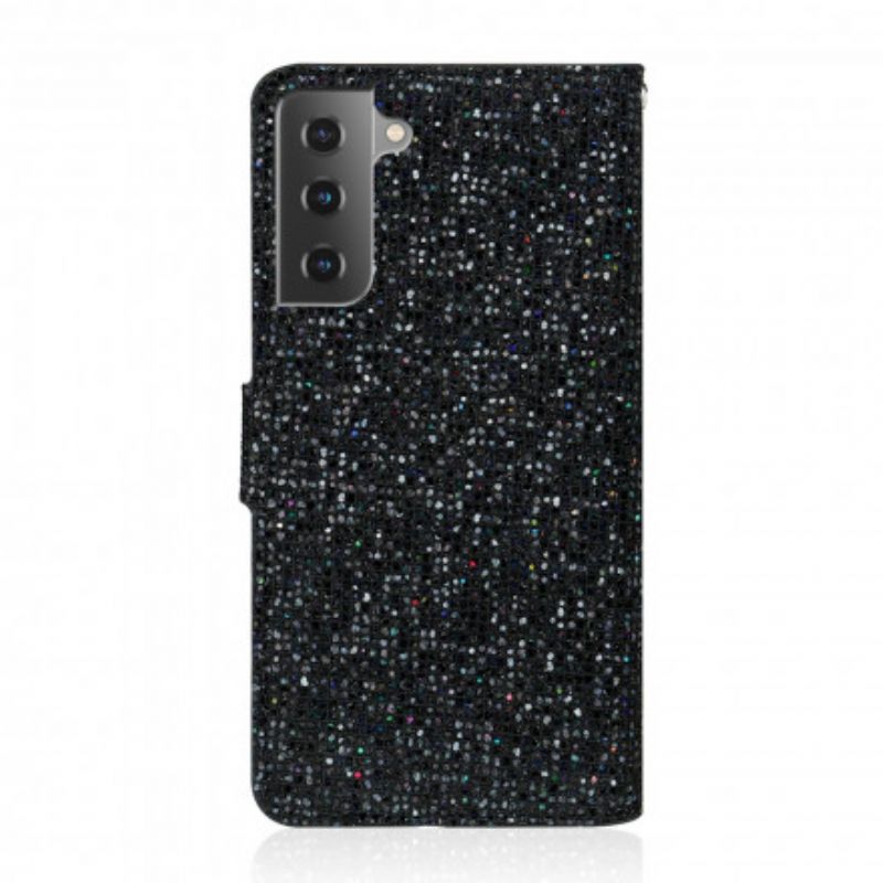 Flip Cover Samsung Galaxy S21 Plus 5G Pailletter S Design