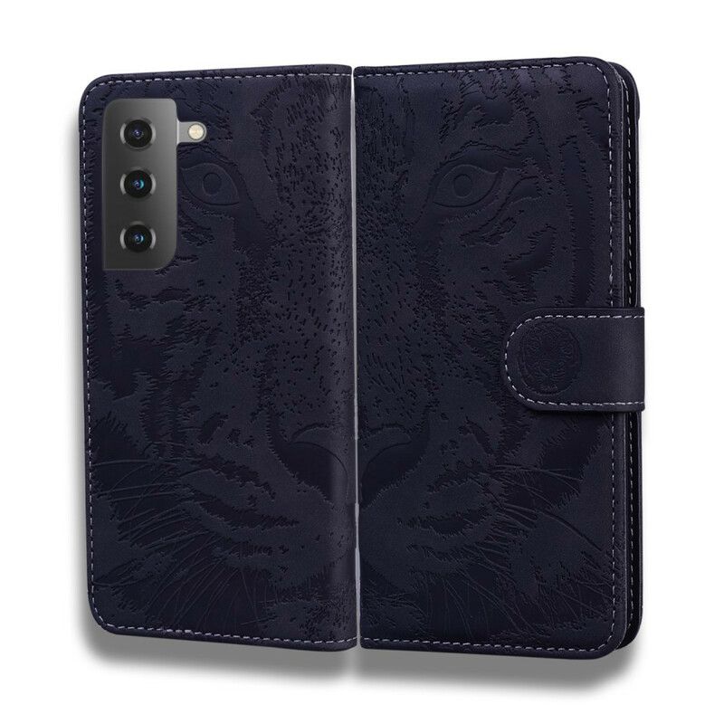 Flip Cover Samsung Galaxy S21 Plus 5G Tiger Ansigtstryk