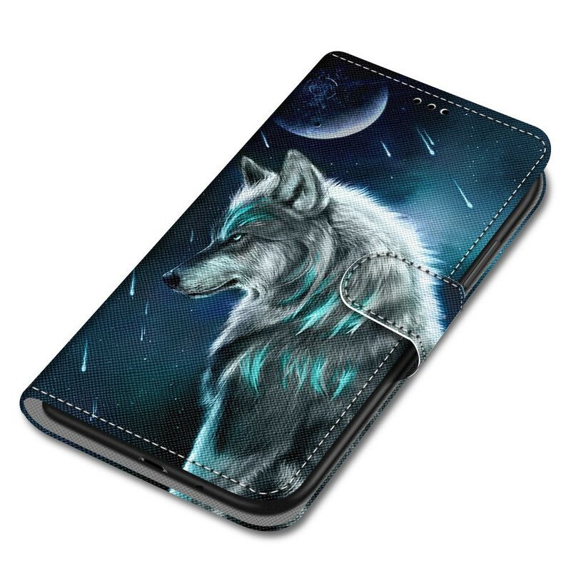 Flip Cover Samsung Galaxy S21 Plus 5G Ulv Under Et Regn Af Stjerner