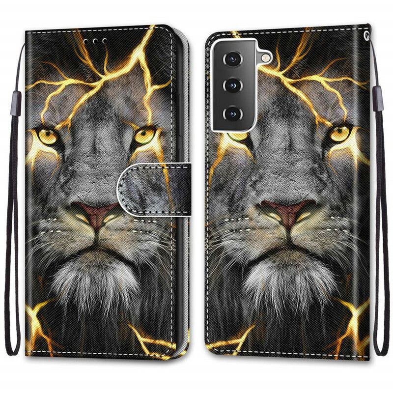 Læder Cover Samsung Galaxy S21 Plus 5G Magisk Feline