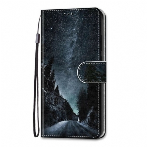 Læder Cover Samsung Galaxy S21 Plus 5G Mystisk Natur