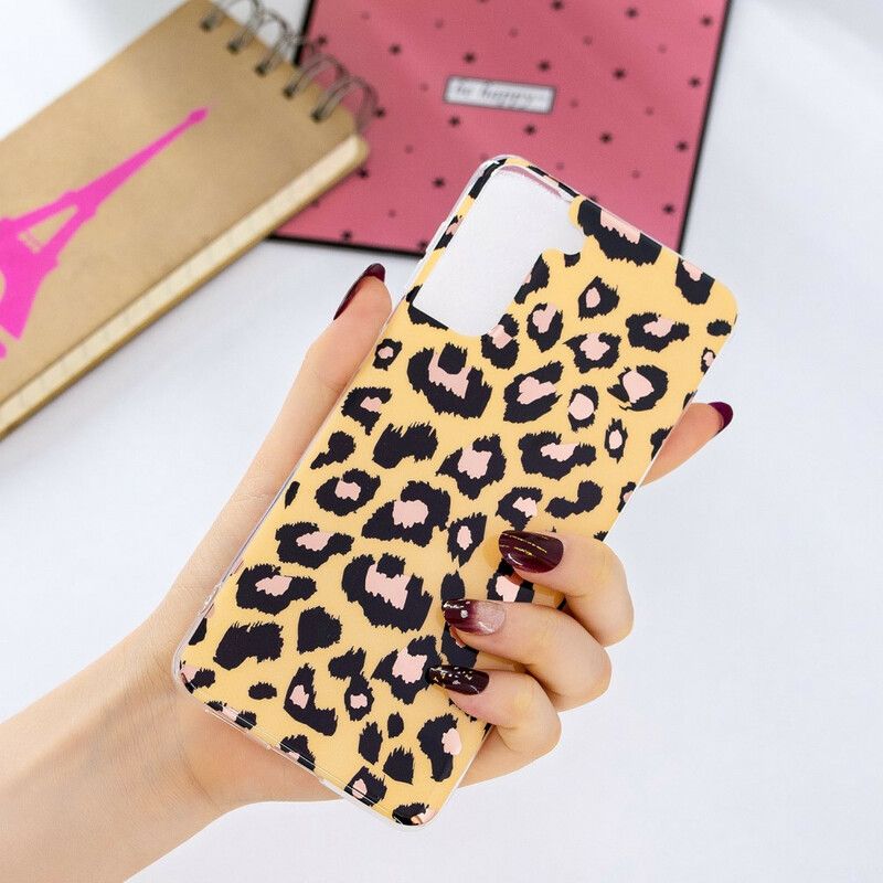 Mobilcover Samsung Galaxy S21 Plus 5G Marmor I Leopardstil