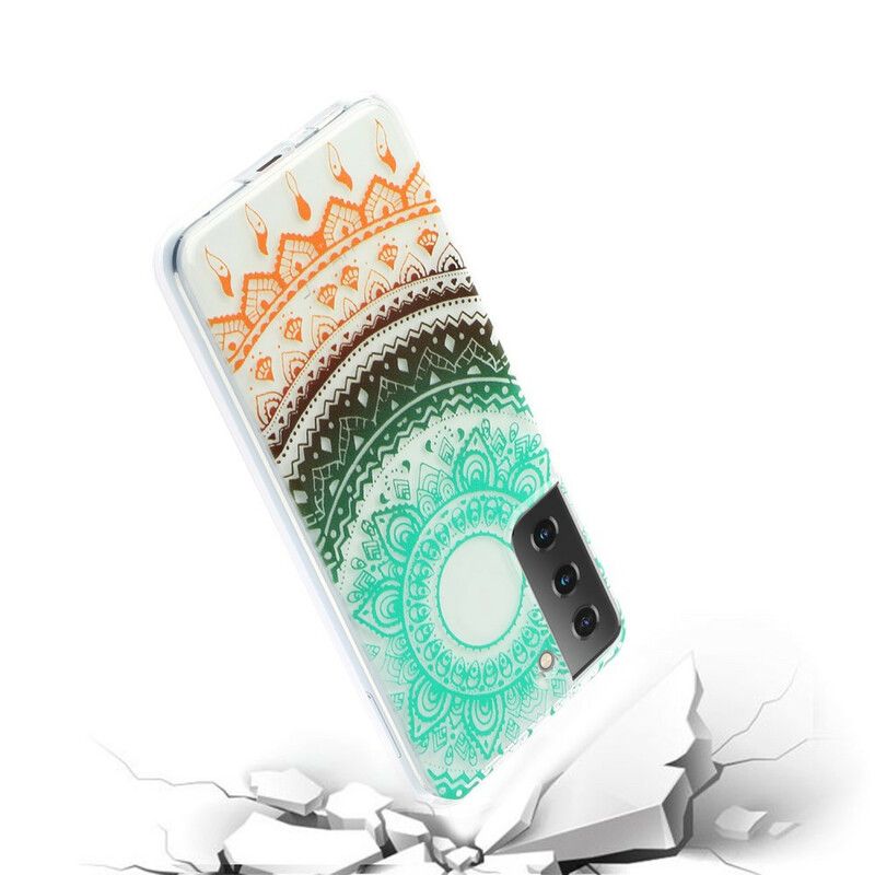 Mobilcover Samsung Galaxy S21 Plus 5G Sømløs Blomstermandala