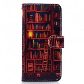 Flip Cover Huawei Y5 2018 Bibliotek