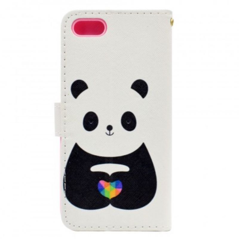 Flip Cover Huawei Y5 2018 Panda Kærlighed