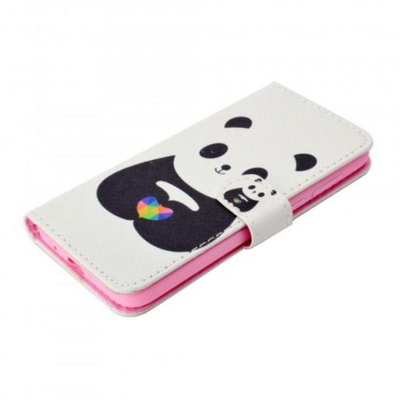 Flip Cover Huawei Y5 2018 Panda Kærlighed