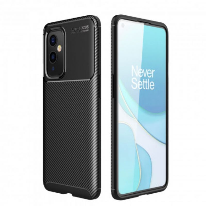 Cover OnePlus 9 Fleksibel Kulfibertekstur