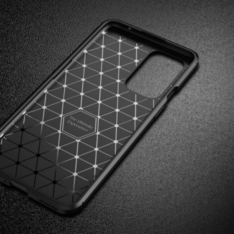 Cover OnePlus 9 Fleksibel Kulfibertekstur