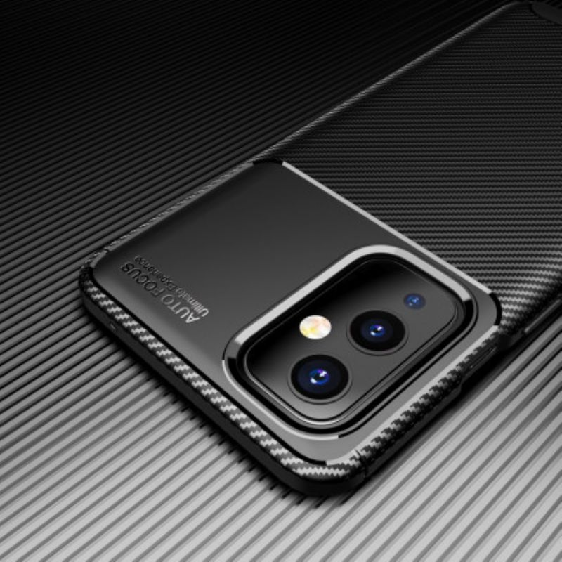 Cover OnePlus 9 Fleksibel Kulfibertekstur