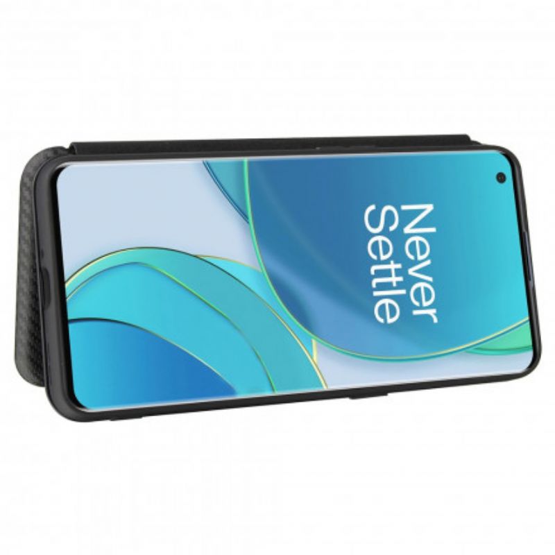 Cover OnePlus 9 Flip Cover Silicone Carbon