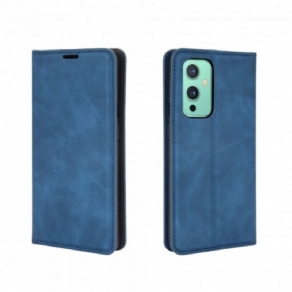 Cover OnePlus 9 Flip Cover Silkeblødt Lædereffekt