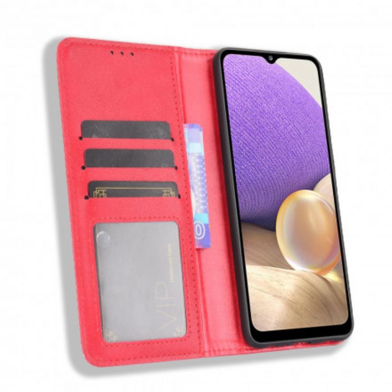 Cover OnePlus 9 Flip Cover Stylet Vintage Lædereffekt