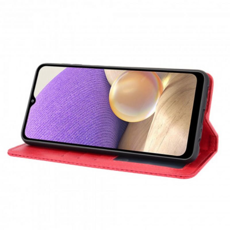 Cover OnePlus 9 Flip Cover Stylet Vintage Lædereffekt