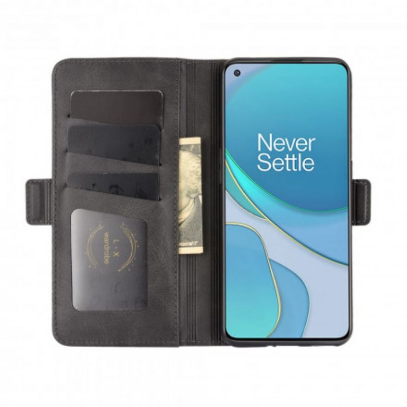 Flip Cover OnePlus 9 Læder Cover Dobbeltklap